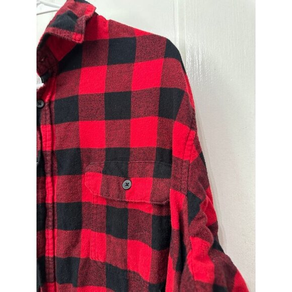 Goodfellow men’s size 2X – large, red and black plaid shirt - Picture 3 of 8